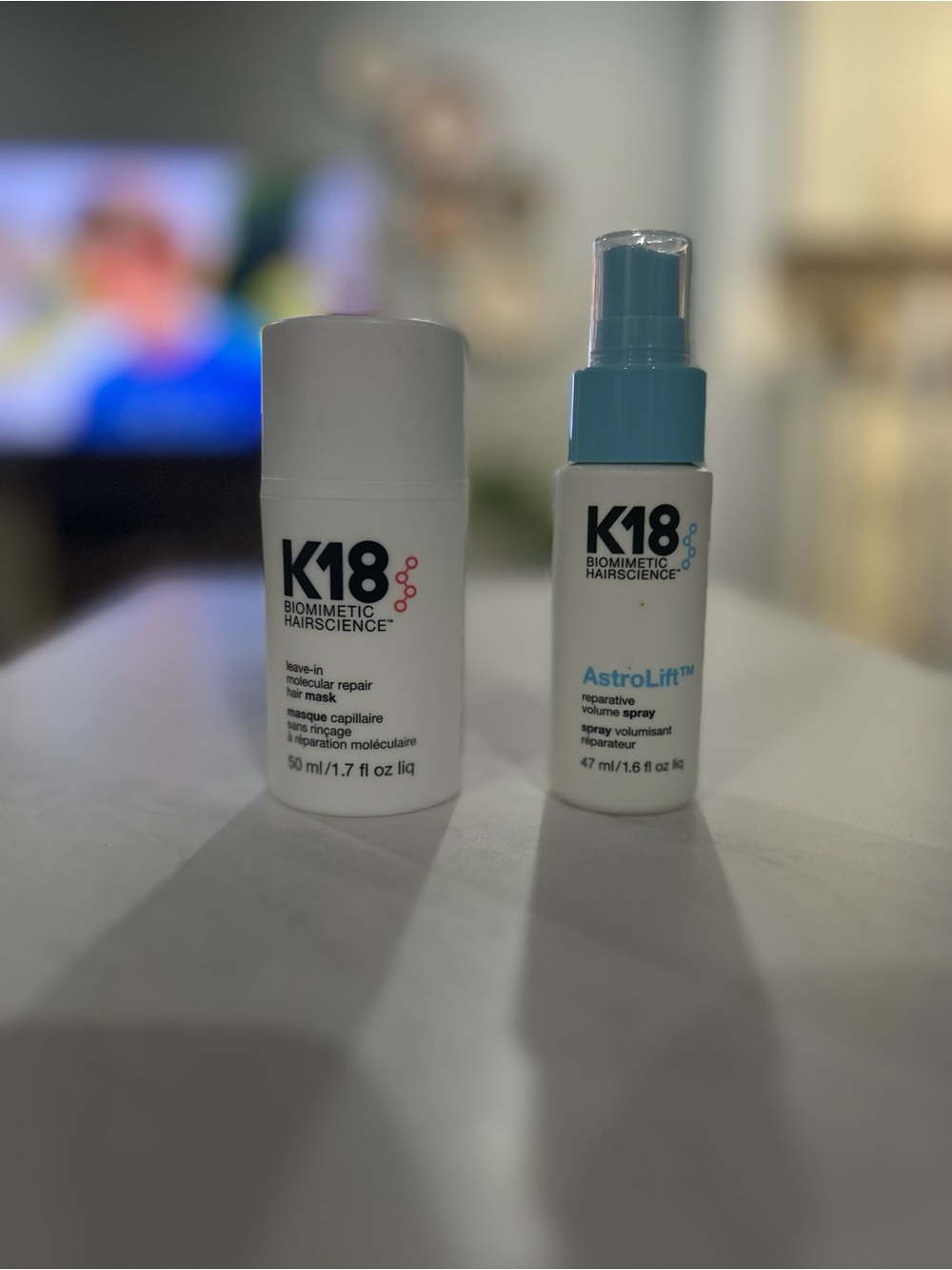 K18 AstroLift and K18 repair mask